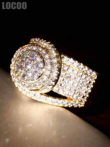 1 chiếc nhẫn Cubic Zirconia cao cấp dành cho nữ, thích hợp làm quà tặng đám cưới, lễ đính hôn, kỷ niệm, tiệc tùng hoặc quà Valentine. - 1 # - Xem 5