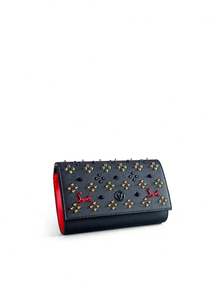 POHO Brand Luxury Women's Custom Letter Small Crossbody Chain Bag - V Black & Gold - Black - View 8
