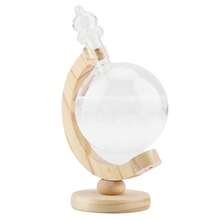 Globo de cristal, botella meteorológica esférica, decoración del hogar, adorno, regalo - Blanco - Ver 2