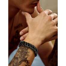 Men Chain Bracelets - Gold - View 2