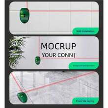 Nivel láser de 90 grados, nivel de línea infrarroja electrónica, herramienta de nivel de pared de larga distancia de alta precisión, medidor portátil alimentado por batería - 1 - Ver 7