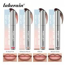 Valentine's Day Gifts 4Pcs Peel Off Lip Liner Stain Set Waterproof Nude Matte Lip Tint Non Fading Peel Off Lip Color Effortless Precision Full Coverage 24H Color Hold For All Skin Types - Eyeliner - Nhiều màu - Xem 10