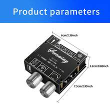 Bộ khuếch đại âm thanh ô tô không dây 2.1 kênh, không dây 5.1+Aux+USB+Card âm thanh USB+Ứng dụng di động, Chất lượng âm thanh trung thực cao/Công suất loa thụ động 15W+15W+30W, Có loa siêu trầm. - A - Xem 3