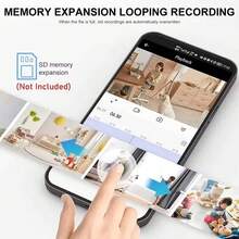 迷你1080P无线安防摄像头，轻巧便携，图像清晰，支持移动侦测，高品质 - 黑色 - 查看 7