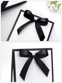 10pcs/5pcs/1pc Hepburn Style Minimalist High-End Bow Tie Ins Gift Boxes, Wedding Favor Packaging Bags, White/Black/Pink Tie Scarf Mini Gift Boxes, Jewelry Gift Boxes, Suitable For Birthday Party, Wedding Season, Father's Day, Back To School, Teacher's Day, Daily And Holiday Parties - Hepburn Style Gift Box - View 7