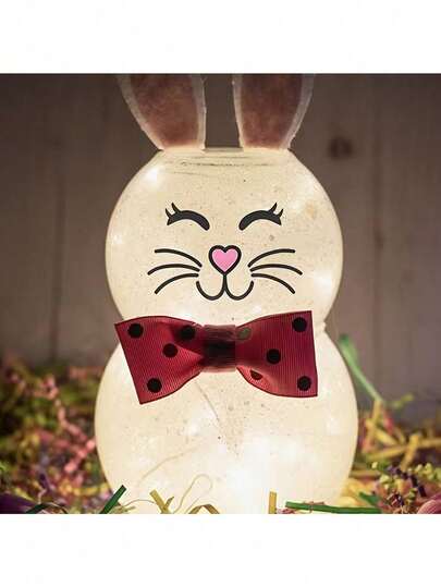 1/4 Sheets Easter Bunny Face PVC Stickers, Cute Rabbit Face Decals, Easter Decoration Wall Stickers, Home Decor Stickers (Mug, Bottle, Cup, Easter Eggs, Storage Jar Decor), Holiday Party Adorable Animal Expression Stickers