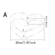 1 pieza Soporte de acrílico para exhibir piruletas, Soporte para postres y dulces para bodas/fiestas, Adecuado para Navidad, fiestas de cumpleaños, eventos festivos - transparente - Ver 2