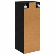 vidaXL Wandschrank Schwarz Eichen-Optik 34,5 X 34 X 90 Cm - Black - View 8