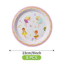 Watercolor Fairy Disposable Plate, Napkin, Cup Set, Plates, Napkins And Cups Party Supplies, Serves 8 Guests, Disposable Paper Plates Party Tableware Suitable For Birthday, Wedding, Theme Party, Family Picnic - Multicolor - View 8