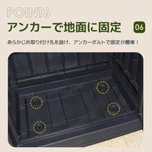 2025新作 宅配ボックス 屋外 収納ボックス 収納庫 小型 置き配 ストッカー 物置 屋外収納庫 - ブラック + プラスチック + モダン1 - チェックする 5