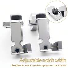 新款T88可调节多功能隐形拉链压脚，带调节工具，适用于电脑平缝机 - T88可調式多功能隱形拉鍊壓腳配調整工具 - 查看 9