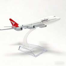 1:400 Scale Australian Themed Boeing 747 Aircraft Model, Suitable For Display Collection, Ideal Gift - Red and White - View 4
