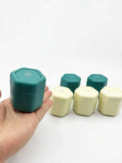 3pcs Multi-Purpose Cosmetic Containers, Suitable For Creams, Lotions, Ointments, Makeup, Eye Shadows, Samples - Great For Travel And Storage - Christmas And Halloween Craft Storage Boxes