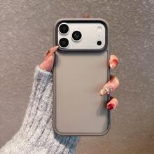 简易磨砂硬质亚克力保护壳适用于 17 Pro Max/17 Pro/17 Air/17/16/16 Pro Max/16 Plus/16 Pro/16E/15/15 Pro Max/15 Pro/15 Plus/11/12/13/14 Pro Max/XS/XR/11 Pro/11 Pro Max/12 Pro/12 Pro Max/13 Pro/13 Pro Max/14 Pro/14 Pro Max，加厚设计 - 灰色 - 查看 4