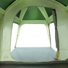 vidaXL 5-Personen-Campingzelt Mit Vorzelt, Wasserdicht, Grün - A - View 10