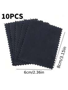 10pcs Gold & Silver Jewelry Polishing Cloth, Anti-Oxidation Silver Cleaning Cloth, Multi-Functional Ring Necklace Bracelet Cleaning Cloth, Jewelry Care & Polishing Tool. Jewelry Turned Black? Wipe To Restore! Powerful Cleaning - Multicolor - View 14