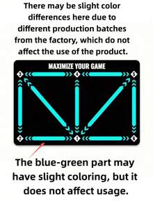 1 件装足球训练垫，设计精美，多种日常尺寸可选 - 提升步法和控球能力，耐用的足球训练工具，适合控球练习，尤其适合足球练习和敏捷性训练，适合春季户外运动，运动控球地毯，室内隔音健身垫，静音减震，防滑，增强控球和步法。 - 彩色 - 查看 11