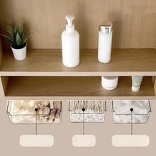1pc/3pcs Transparent Desk Organizer Box, Adhesive Drawer-Style Storage Box Under Desk Without Drilling - Clear - View 8