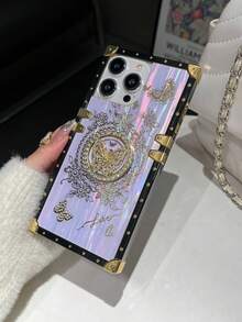 Aurora Bracket Phone Case Compatible With IPhone 11/12/13/14/15 Pro Max, Galaxy S24/S23/S22/S21 Ultra, A13/A14/A22/32/34/52/53/54/72/73/24, Z Flip 6/5/4/3 - Purple - View 7