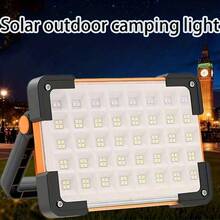 1/2pcs Outdoor Solar Lights, 144 LED Safety Lighting, Camping Lantern, 3*1200mAh High Capacity Battery, Portable Power Bank, 4 Lighting Modes, Waterproof Flashlight Emergency Lamp - white light - View 14