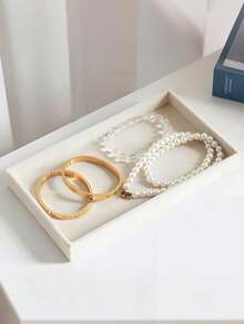 9/1 chiếc Khay đựng trang sức bằng nhung cao cấp có thể xếp chồng lên nhau - Không có lớp nhung phủ - Bền chắc - Khay/Giá đỡ trang sức có thể xếp chồng lên nhau, hộp đựng đồ trang sức trang nhã cho bông tai, nhẫn, dây chuyền và các loại trang sức khác - Giúp bạn sắp xếp trang sức một cách thời trang - Nhiều màu - Xem 10