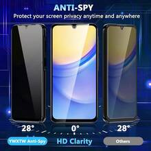 2 Packs Screen Protector Compatible With Samsung Galaxy A17/A16/A26/A36/A56/A15/A25/A05s/A05/A14/A24/A34/A54/A04e/A04/A04s/A13/A23/A03/A13/A14/4G/5G,HD Tempered Glass, 9H Hardness Case Friendly Ultra Resistant Waterproof Shockproof Anti-Fall Anti-Fall Scratch Resistant Anti-Fingerprint Full Cover Screen Protection Essentials, Applicable To Daily Shield, Office, Home Daily Shield Office Home Phone Screen Protector Phone Accessories - Black - View 2