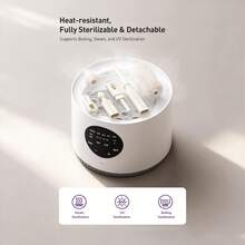 Philips Avent Bộ cọ vệ sinh bình sữa 10 trong 1 - Bộ dụng cụ thiết yếu khi đi du lịch để vệ sinh bình sữa cho bé, bao gồm cọ silicon, dụng cụ vệ sinh núm vú, cọ ống hút, bình đựng xà phòng, hộp đựng, giá phơi bình (Không bao gồm bình sữa, chỉ để trưng bày) - Nhiều màu - Xem 10