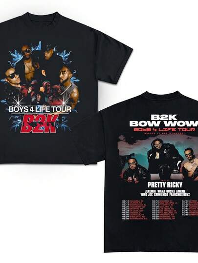 Camiseta unisex de la gira Boys 4 Life de Bow Wow X B2K 2026