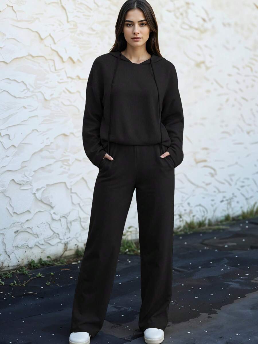 女士两件套服装 - Negro Jaspe - 查看 1