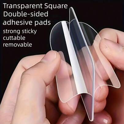 1pcDouble-Sided Nano Tape, This Product Can Be Paired With Glue, Strong And Not Easy To Fall Off, No Need To Cut, Strong And Seamless Detach Film, Suitable For Photos, Decorations, Carpets, Etc. - Suitable For Multi-Functional Use In Home Office, Suitable For Walls, No Need For Drilling Or Nails - Gift For Wife And Mother[Style And Color Are Random]