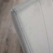 Set Of 4 Dining Chairs, Kitchen Chairs With Backrest, Grey Velvet-Look Upholstery, Sturdy Steel Frame, 46 X 65 X 87 Cm - 灰色 - 查看 8