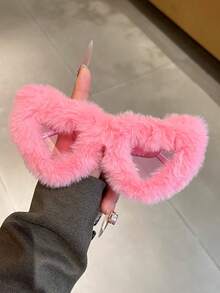 New Fashionable Plush Heart-Shaped Novelty Glasses For Party And Occasions - Multicolor - View 2