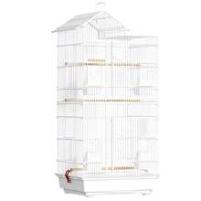 Jaula Extra Alta de 100 cm para Loros, Cacatúas y Agapornis - Aviario Multinivel con Malla de Alambre Soldado, Amplio Área de Vuelo, Base Robusta - Ideal para Hogar, Veterinaria o Cría - Fácil Montaje y Limpieza, Diseño Elegante, Construcción Duradera, Hábitat para Aves, Amantes de las Aves - H - Ver 9