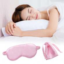 1pc Personalized Satin Sleep Mask | Unique Gift For Bride, Bridesmaid, Bachelor Party, Includes Noise Blocking Earplugs - Eye Mask for Sleep and Light Blocking - View 2