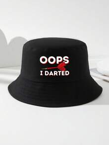 قبعة دلو بطبعة سهم يناسب الجنسين، قبعة موضة قابلة للتنفس متعددة الاستخدامات، قبعة شمس أساسية للرياضة والسفر والشاطئ - A - مشاهدة 7