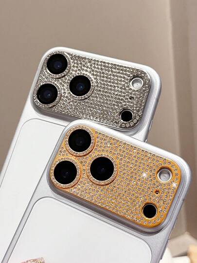 2pcs Mixed Color Camera Lens Protector Compatible With IPhone 17 Air/17 Pro Max/17/17 Pro - 9H Hardness, Diamond Glitter Design, Scratch-Resistant Durable Protection, 2 Matching Colors Shipped Together