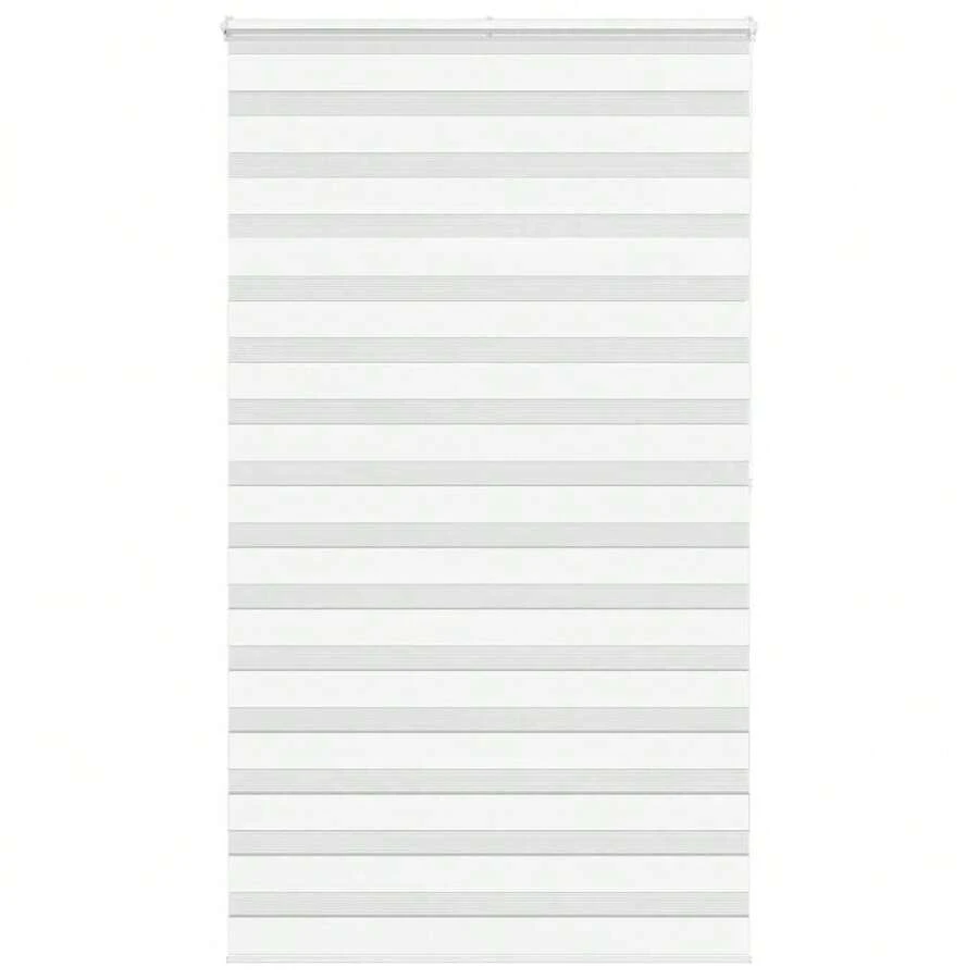vidaXL Doppelrollo Weiß 135x200 Cm Stoffbreite 130,9 Cm Polyester