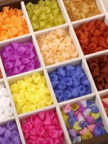 beadia 20-50颗/包 亚克力磨砂马蹄莲花珠 - 8.5x12mm 隔珠，适用于DIY珠宝制作工艺品，适合制作耳环、项链、新娘配饰和手工花朵饰品，手工珠宝配件 - 花 - 查看 6