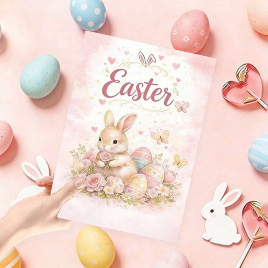 Customized Easter Cards, Customized Wedding Greeting Cards, Mother's Day Cards, Birthday Cards, Thank You Cards, Party, Birthday, Wedding Season, Gift Message Cards, Postcards, Wedding Cards, Love Letters, Wedding Season, Easter, Valentine's Day - Easter Card 10x14cm - View 1