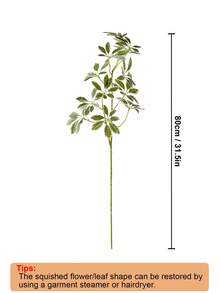 1 cành và lá bạch đàn nhân tạo, thân cây nhựa màu xanh lá cây, thích hợp trang trí mùa xuân/hè cho khách sạn, nhà cửa, sân vườn, tiệc tùng, bàn ăn, đám cưới. - màu xanh lá - Xem 2