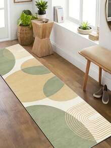 1pc Vintage Bohemian Style Indoor Hallway Carpet, Kitchen Mat | Machine Washable Rug Suitable For Kitchen, Dining Room, Hallway, Bedroom And Outdoor Areas - Multicolor - View 14