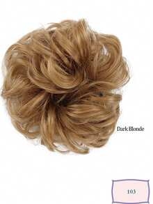 High Temperature Fiber Messy Bun Hair Scrunchie With Hair Ties, Suitable For Various Occasions - Multicolor - View 34