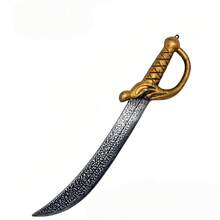1把亚克力海盗刀，万圣节武器道具恐怖塑料剑海盗刀 - 彩色 - 查看 2