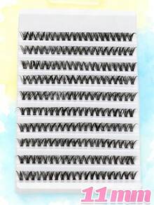 640/592/576pcs Reusable D-Curl Eyelash Clusters, 10-16mm Mixed Length, 10D-100D Density Fluffy False Eyelash Book, Natural Lightweight Eyelash Extension Set, Suitable For Daily Makeup, Cosplay, Holidays, Parties And Travel - Blue - View 19