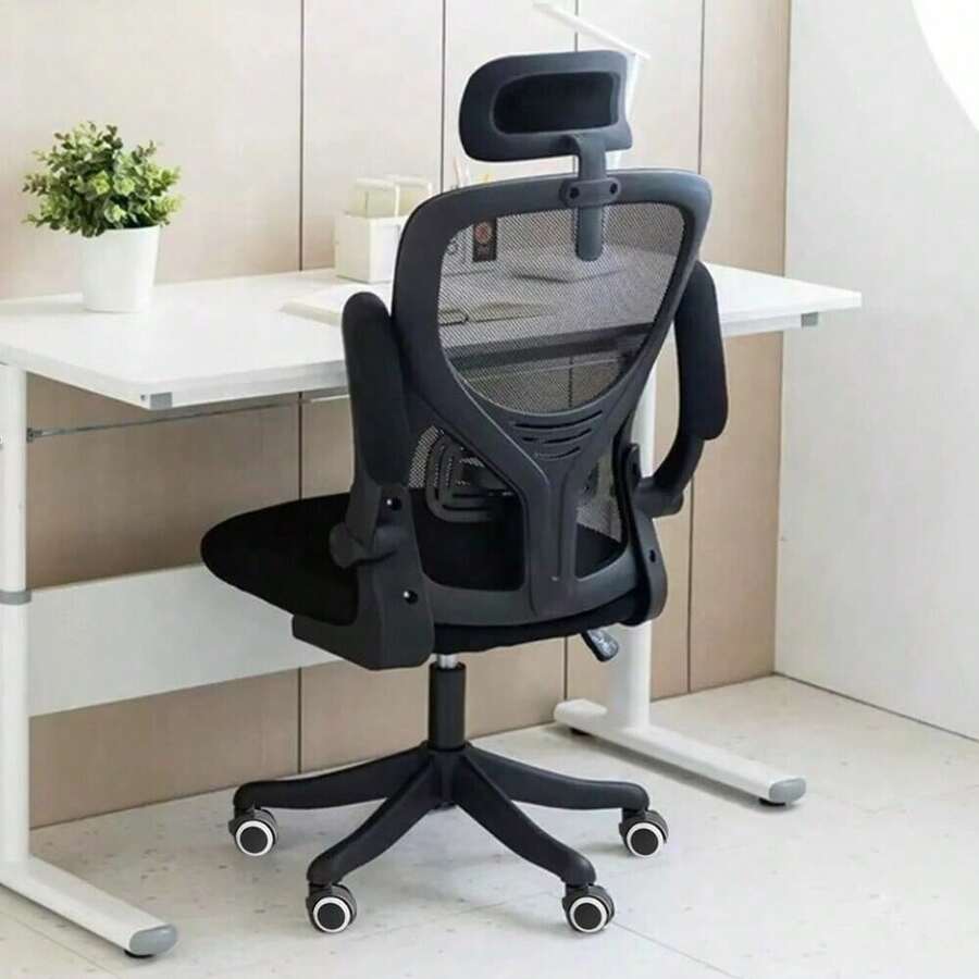 Home Office Chair Computer Desk Chair Adjustable Height Swivel Mesh Ergonomic - Black - View 1