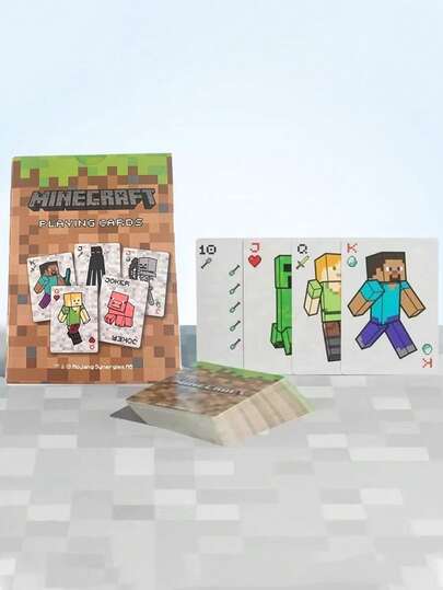  Minecraft-Themed Card Game Peripheral Board Game Cards Poker Party Paper Cards Party Toys Party Toys Gift Cards Creative High Appearance Level Friends' Party Leisure And Entertainment Card Board Game