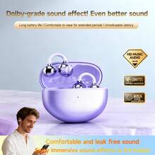 NEW SENYANG Forest Yang 新款无线夹式运动耳机，音乐挂耳式蓝牙耳机，视频舒适 TWS 真无线 HiFi 杜比低音立体声高清通话耳机，适用于安卓和 iOS 手机，游戏耳机，情侣商务智能耳机 - J87 - 查看 4