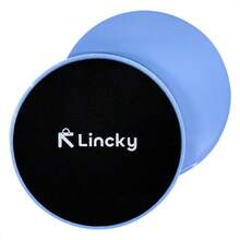 1 Par de disco deslizante lincky, para pilates yoga, fitness ideal para fortalecer musculo varios colores - Azul - Ver 1
