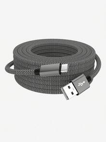 1pc USB To USB-C Data Cable (1 Pack, 3.3/6.6/10 Ft), Type-C Charger And USB-C Charging Cable, Supports 3A Fast Charging, Compatible With Galaxy S25 S24 S23 S22 A56 A55 A36 A35 A16 A15, Moto G, Pixel 9 And More Smartphones - Multicolor - View 15