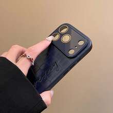 Personalized Custom Monogrammed Name Engraved Crocodile Print Phone Case Compatible With IPhone 17 16 15 14 13 Pro Max Models Impact-Resistant Scratch-Proof Fingerprint-Resistant Design Premium Leather Construction With Luxurious Texture Cover Ideal For Anniversaries Birthdays Christmas And Gifting Occasions - Multicolor - View 11